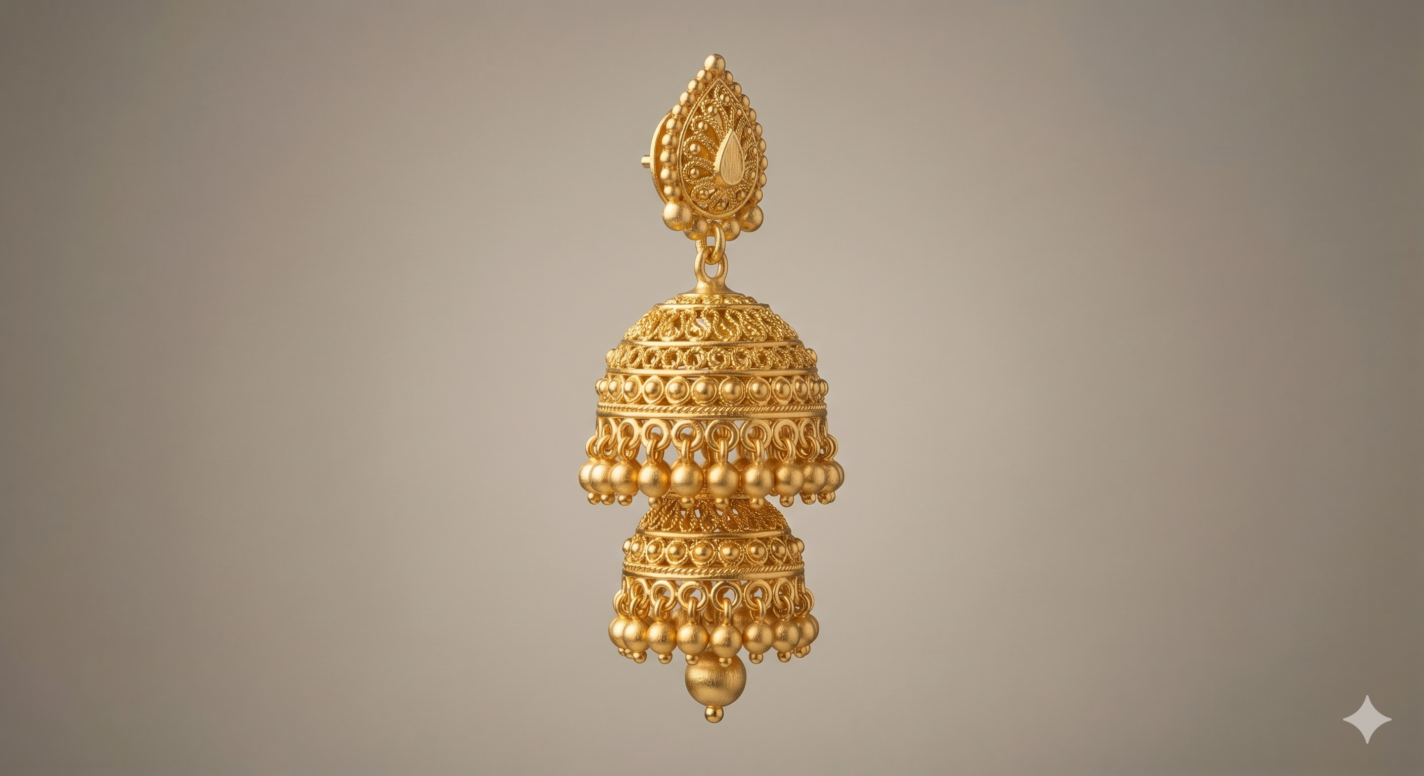Bucketrush Mini Jhumkas — Everyday Elegance in Every Drop