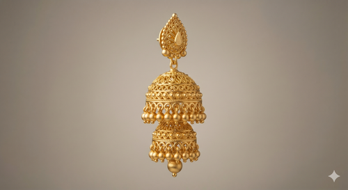 Bucketrush Mini Jhumkas — Everyday Elegance in Every Drop
